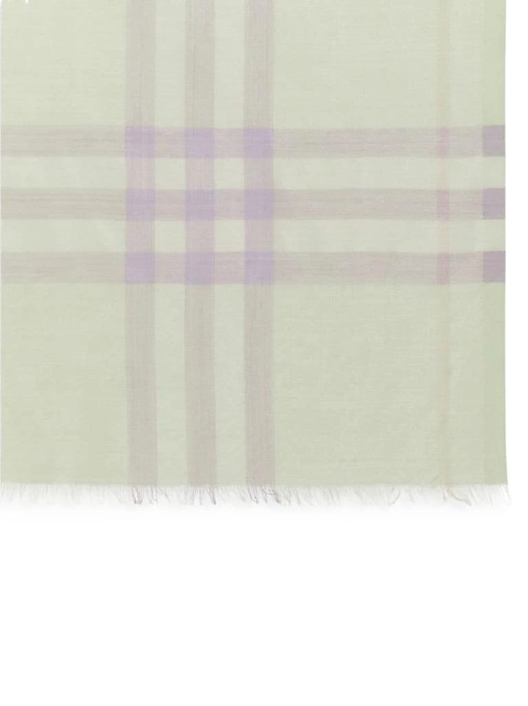 商品Burberry|Giant Check Gauze Wool & Silk Scarf,价格¥2904,第2张图片详细描述