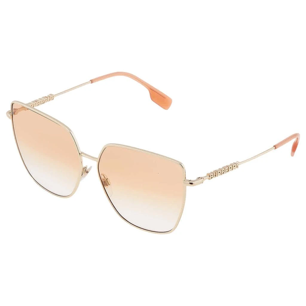 商品Burberry|Alexis Orange Gradient Butterfly Ladies Sunglasses BE3143 1109V0 61,价格¥768,第3张图片详细描述