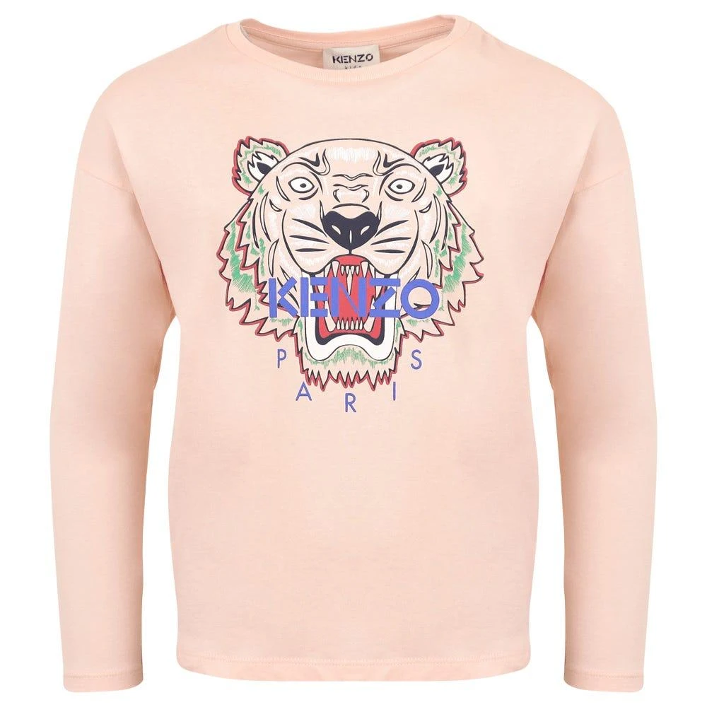 商品Kenzo|Pink Long Sleeve Tiger T Shirt,价格¥216,第1张图片