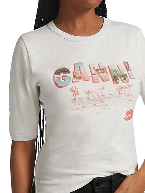 Printed Cotton Jersey T-Shirt商品第6张图片规格展示