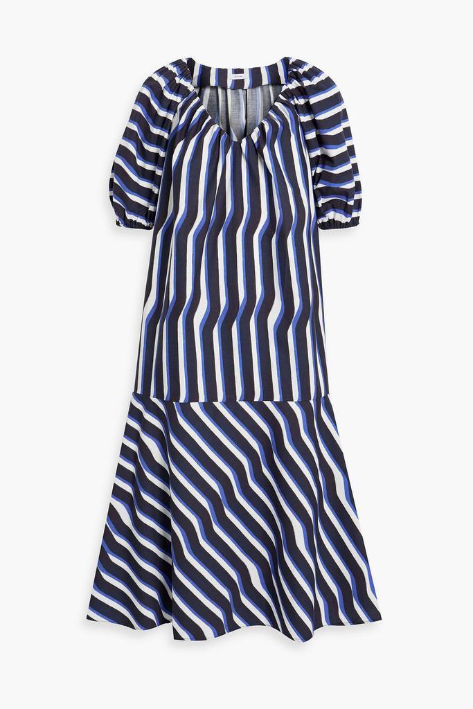 商品IRIS & INK|Esme striped organic cotton-poplin midi dress,价格¥906,第1张图片
