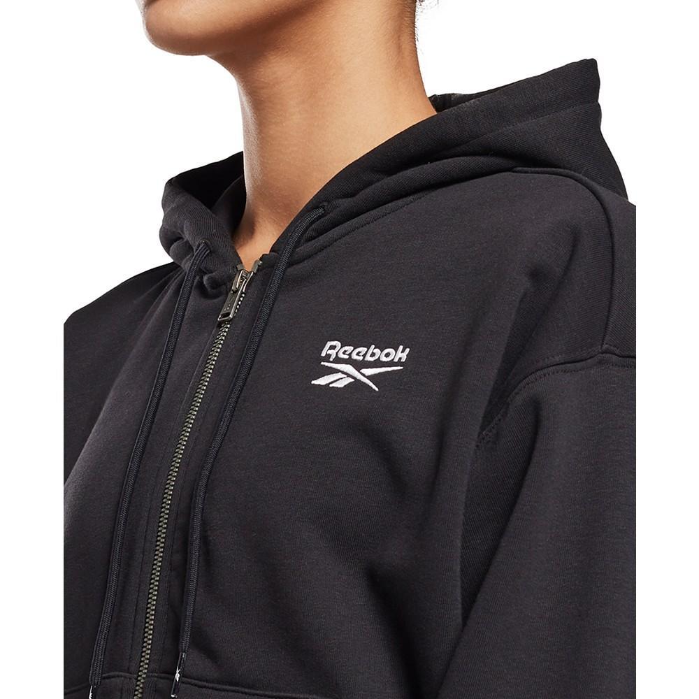 商品Reebok|Women's French Terry Zip-Front Hoodie,价格¥359,第6张图片详细描述