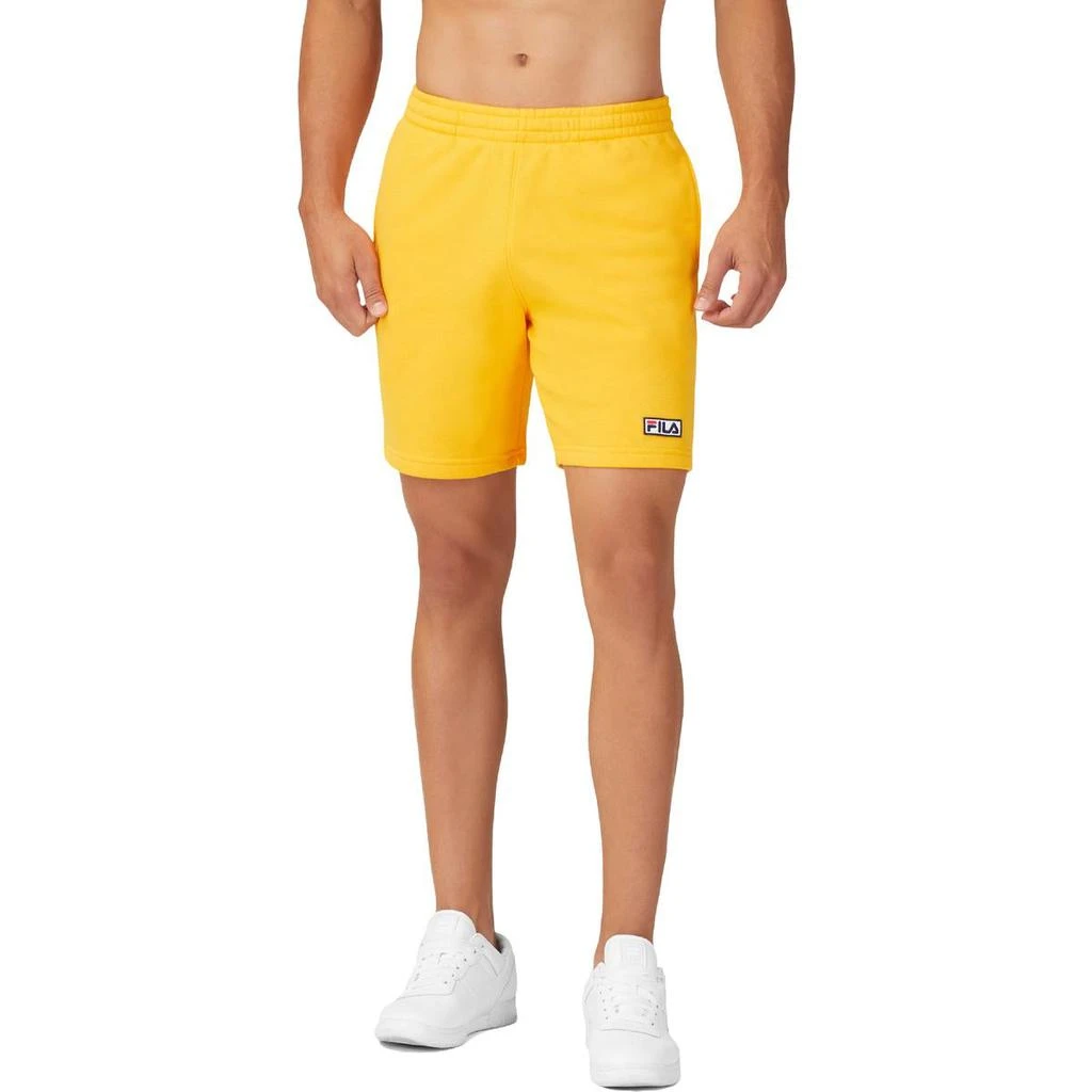 商品Fila|Fila Kylan Men's Cotton Fleece Athletic Fitness Pull On Shorts,价格¥68-¥83,第3张图片详细描述
