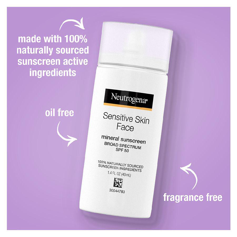 Sensitive Skin Face Liquid Sunscreen, SPF 50 Fragrance Free商品第8张图片规格展示