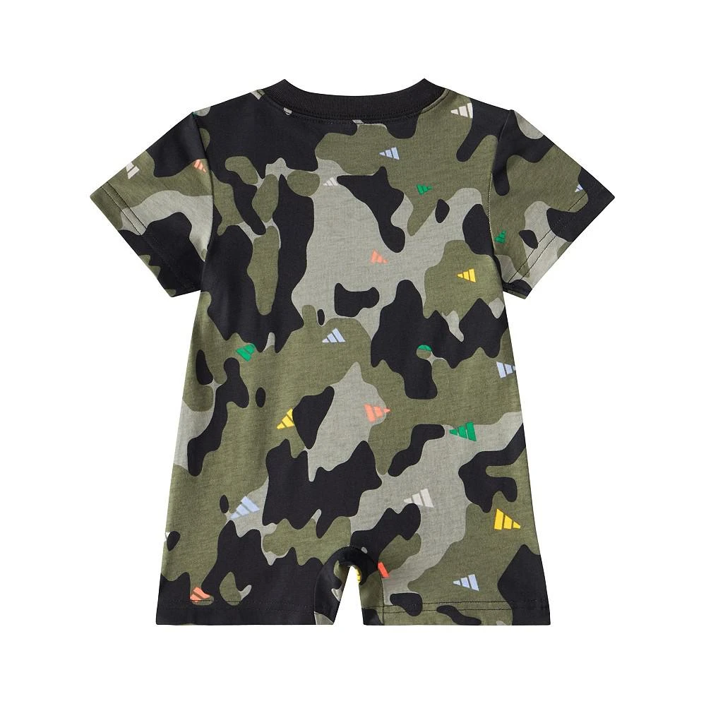商品Adidas|Baby Boys Short Sleeve Camouflage Printed Cotton Romper,价格¥90,第2张图片详细描述