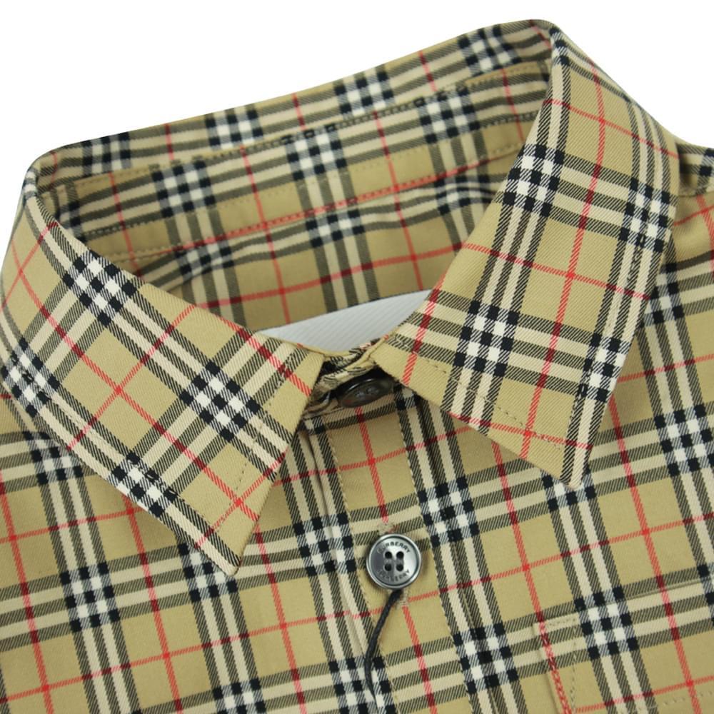 商品Burberry|Beige Long Sleeve Mini Owen Shirt,价格¥1055,第4张图片详细描述