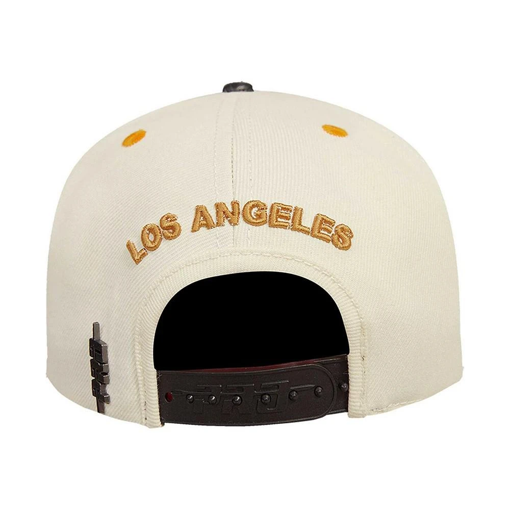 商品Pro Standard|Men's Cream, Black Los Angeles Lakers Album Cover Snapback Hat,价格¥299,第4张图片详细描述