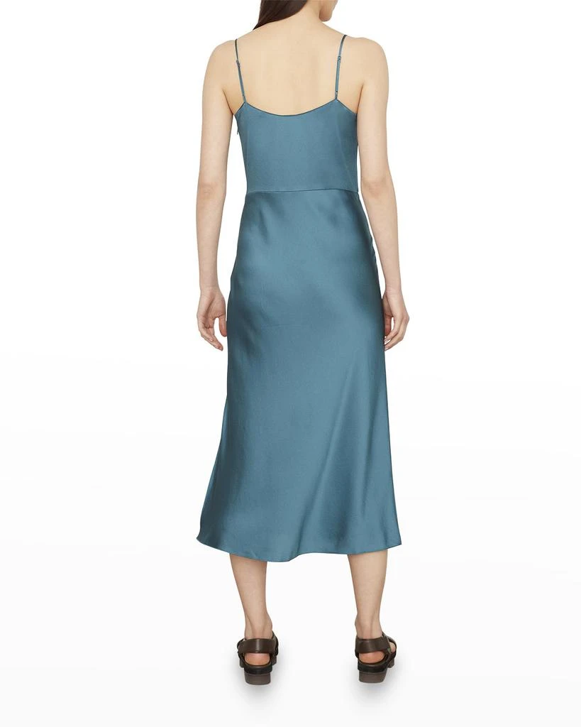 商品Vince|Cowl-Neck Satin Midi Slip Dress,价格¥1067,第2张图片详细描述