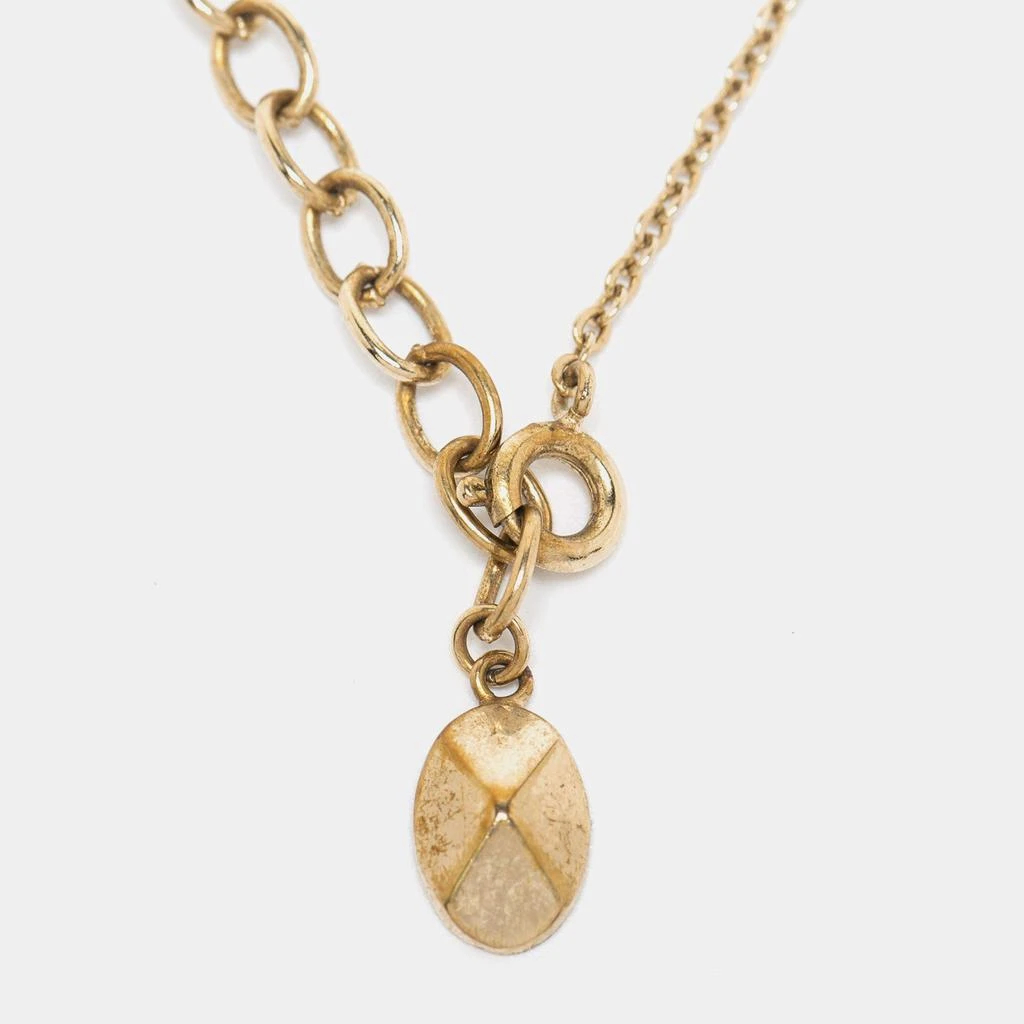 Dior Oblique Crystal Gold Tone Necklace 商品