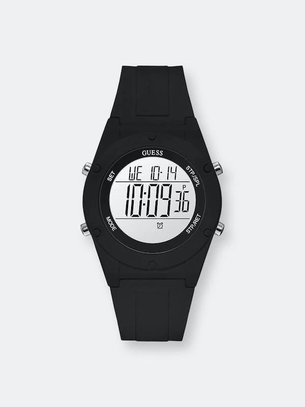 商品GUESS|Guess Women's Digi Pop U1282L2 Black Silicone Quartz Fashion Watch ONE SIZE,价格¥360,第1张图片