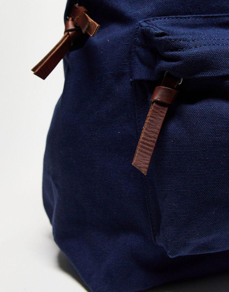 Polo Ralph Lauren backpack in navy with logo商品第4张图片规格展示