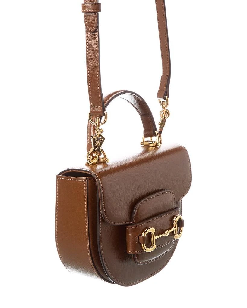 商品Gucci|Horsebit 1955 Mini Leather Shoulder Bag,价格¥19055,第3张图片详细描述