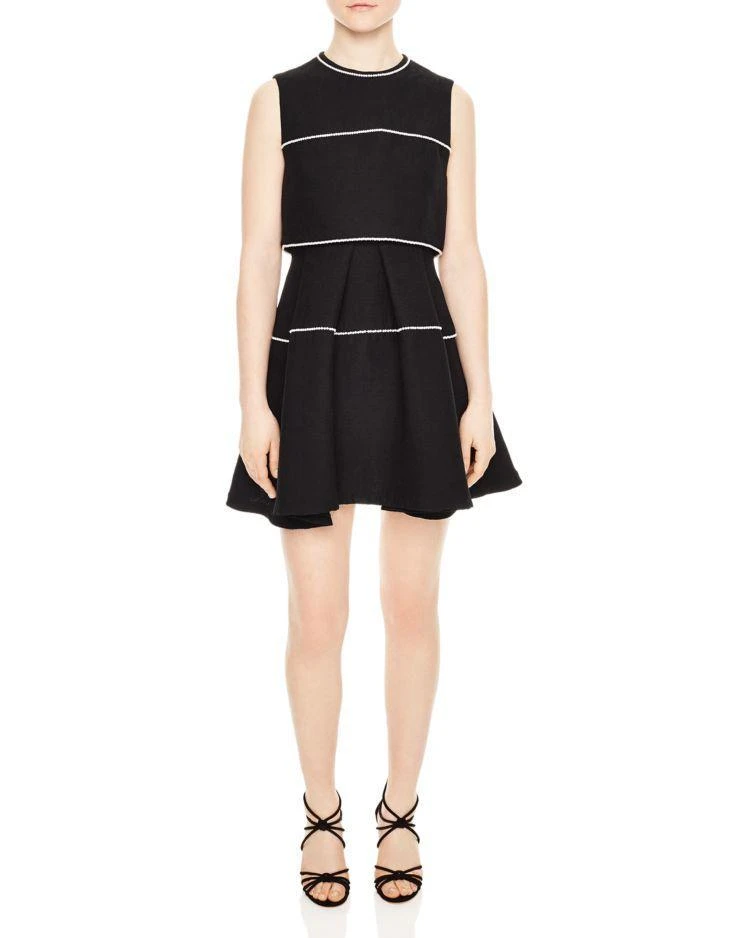 商品Sandro|Pearl Embellished Dress,价格¥1833,第1张图片