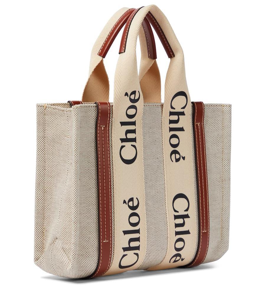 商品Chloé|Woody S号帆布托特包,价格¥7363,第5张图片详细描述
