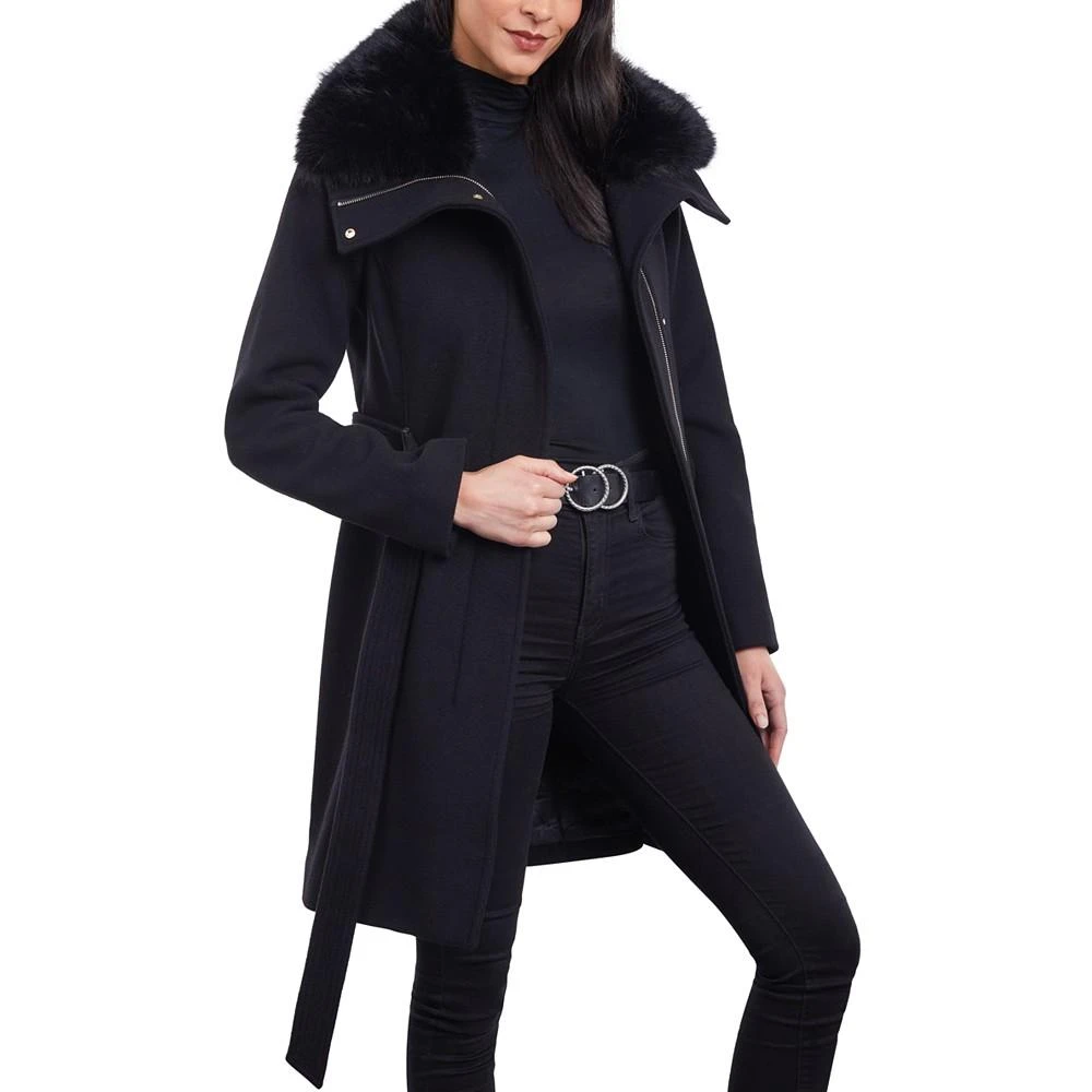 商品Michael Kors|Women's Wool Blend Belted Coat,价格¥898,第3张图片详细描述