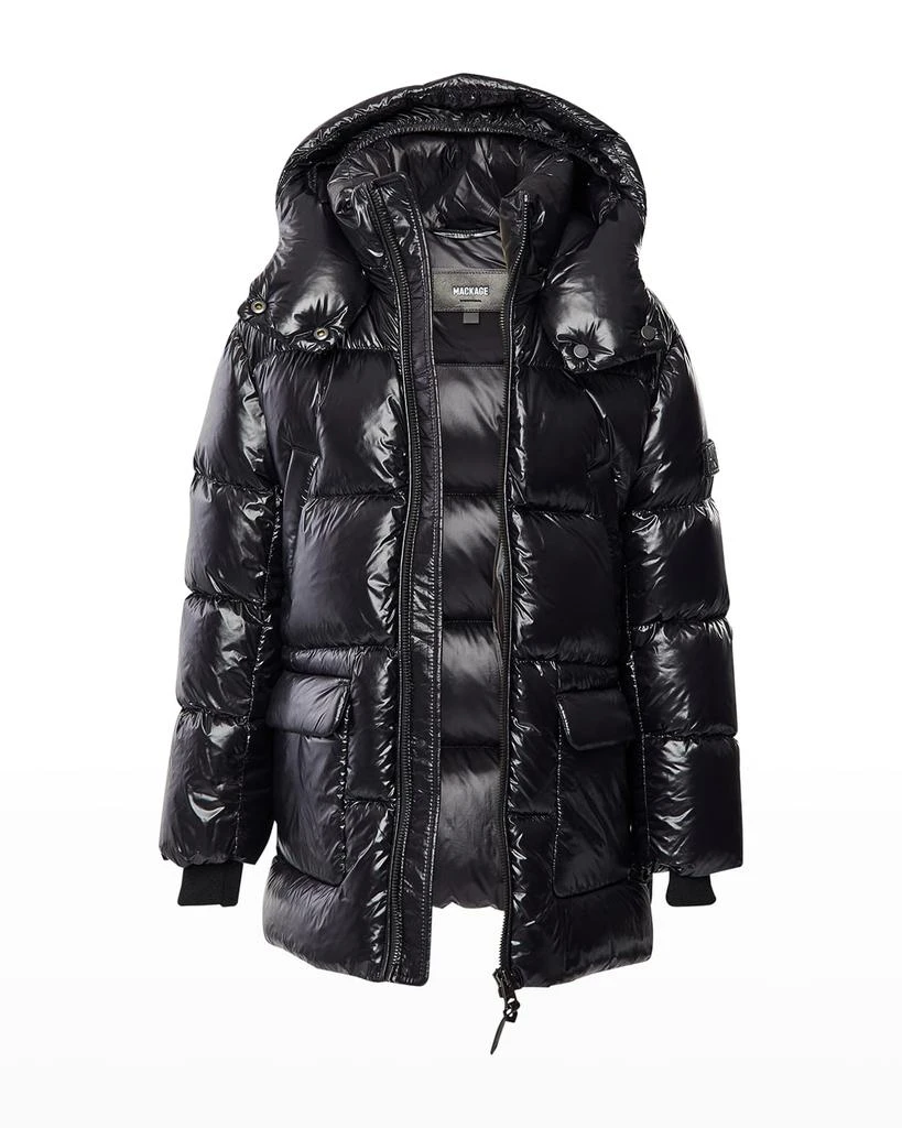 商品Mackage|Kid's Kennie Puffer Hooded Parker,价格¥3799,第4张图片详细描述