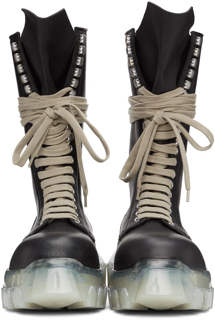 商品Rick Owens|Black & Transparent Bozo Tractor Boots,价格¥8549,第2张图片详细描述