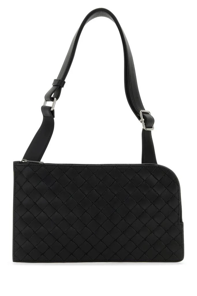 商品Bottega Veneta|Bottega Veneta Black Leather Belt Bag - Men,价格¥12194,第1张图片
