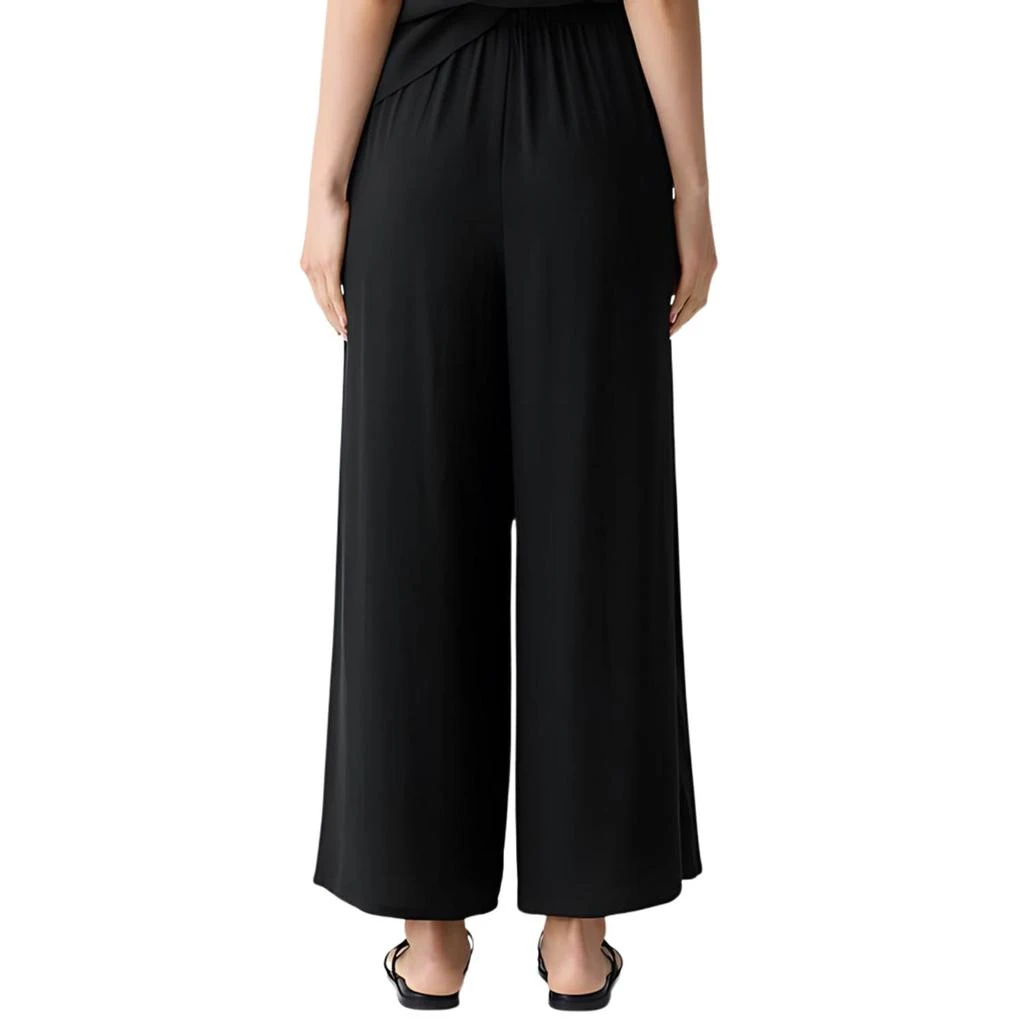 商品Eileen Fisher|Silk Georgette Crepe Wide Ankle Pant In Black,价格¥1050,第2张图片详细描述