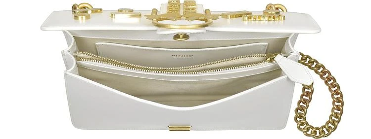 商品PINKO|Pinko Love 销子白色生态皮革单肩包,价格¥3321,第4张图片详细描述