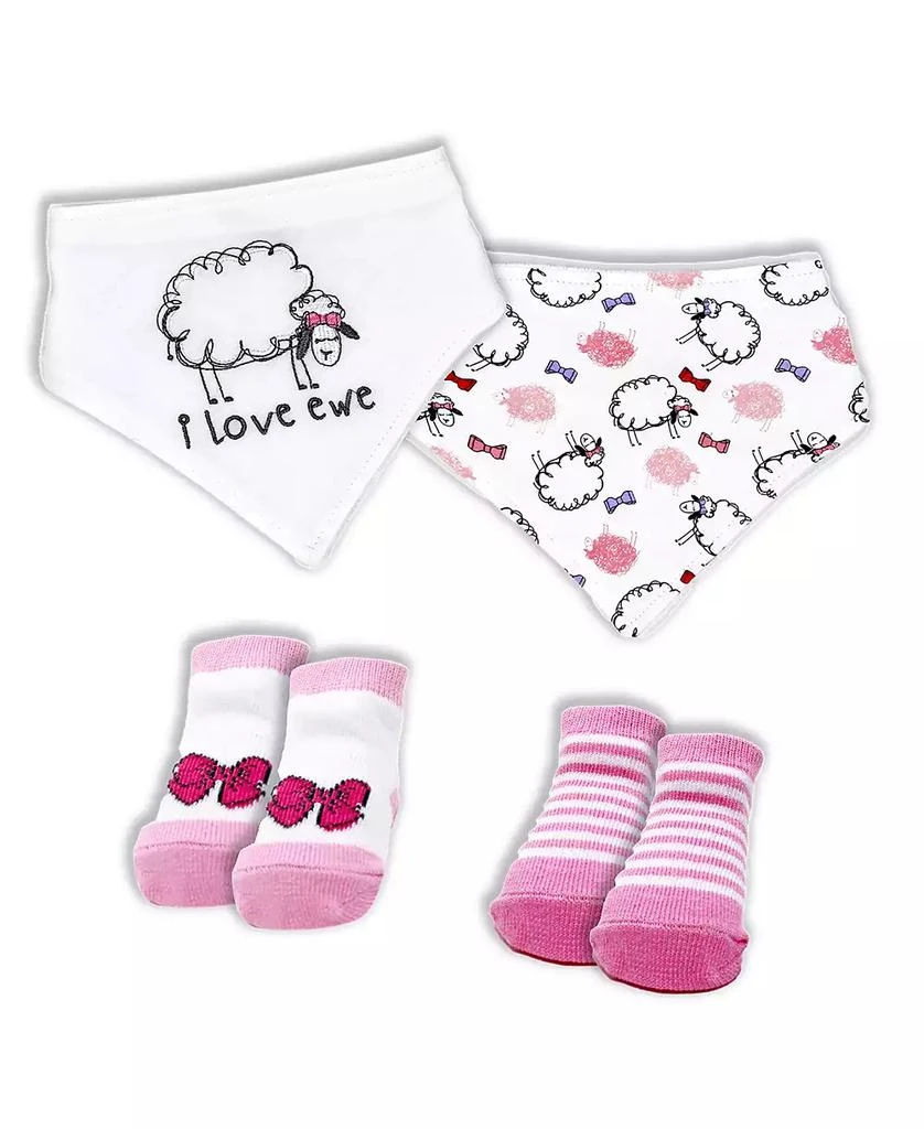 商品Baby Mode|Baby Girls Closure Bibs and Socks, 8 Piece Set,价格¥187,第2张图片详细描述