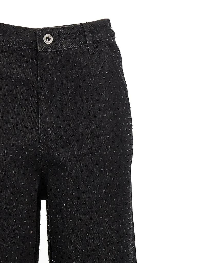 商品Self Portrait|Self-Portrait Embellished Wide Leg Jeans,价格¥4048,第3张图片详细描述