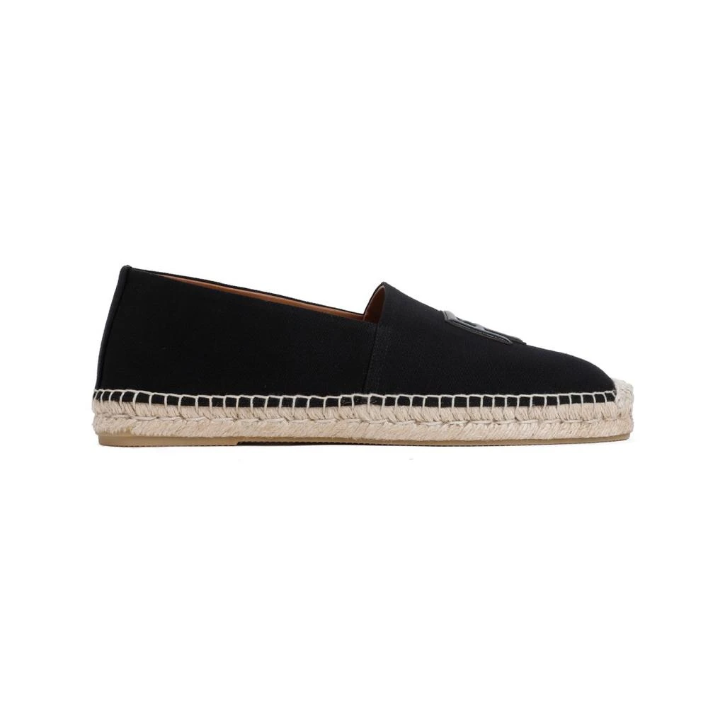 商品Ralph Lauren|Black Canvas Flat Espadrilles,价格¥2446,第1张图片