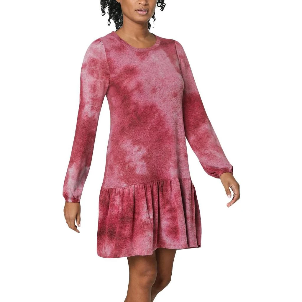 商品Ultra Flirt|Ultra Flirt Womens Plus Tie-Dye Short Sweaterdress,价格¥16,第2张图片详细描述