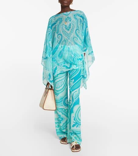 商品ETRO|Paisley silk chiffon top,价格¥3052,第2张图片详细描述