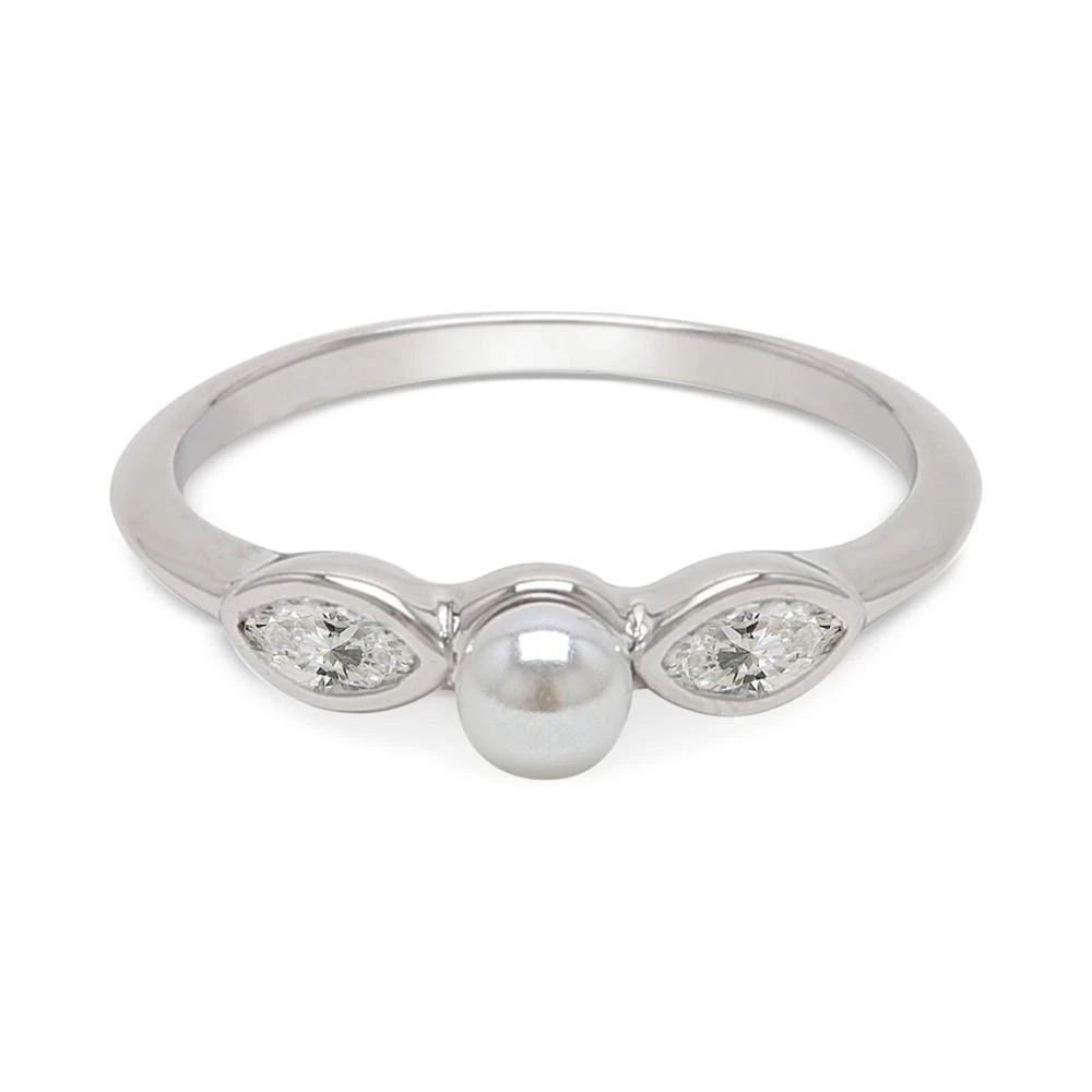 商品ADORNIA|Silver-Tone Marquise Freshwater Pearl (3mm) Ring,价格¥145,第1张图片