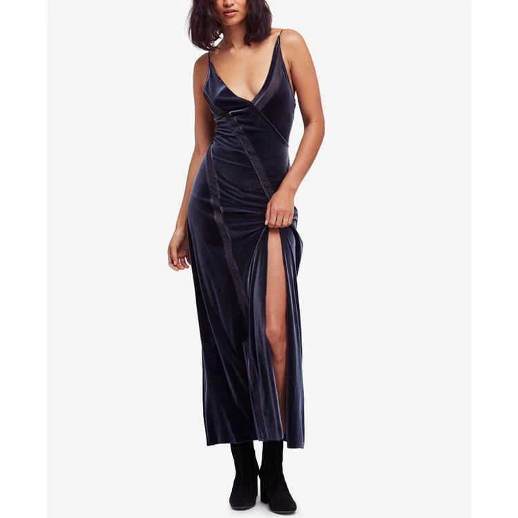 商品Free People|Spliced Velvet Maxi Dress,价格¥265,第1张图片