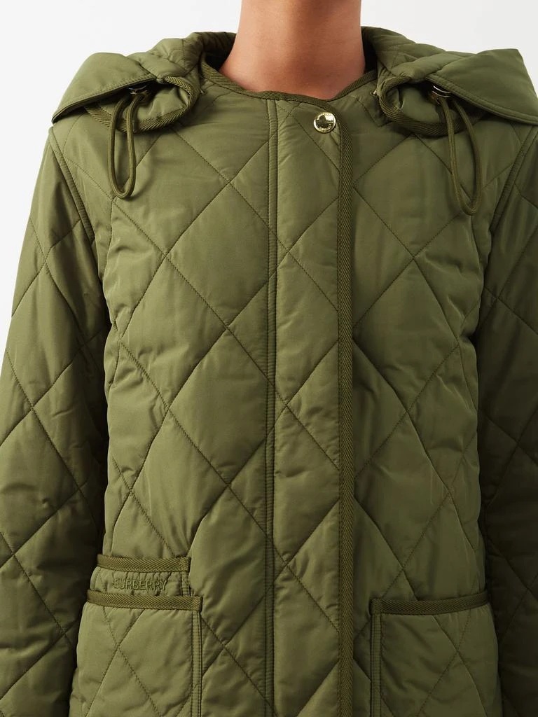 商品Burberry|Diamond-quilted shell hooded parka,价格¥13064,第3张图片详细描述