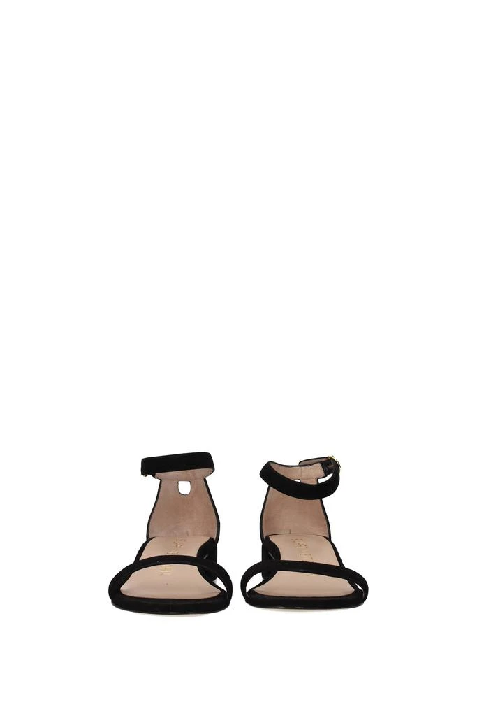 商品Stuart Weitzman|Sandals Suede Black,价格¥1972,第3张图片详细描述