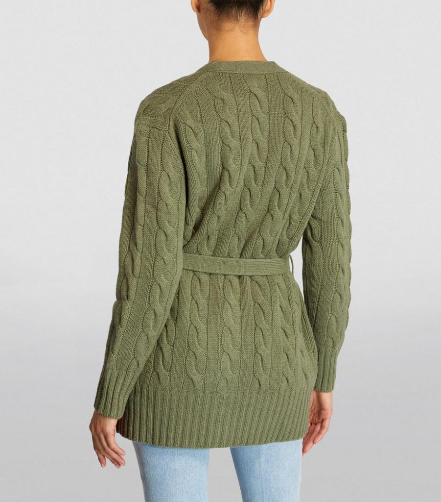商品Ralph Lauren|Wool-Cashmere Belted Cardigan,价格¥3891,第5张图片详细描述