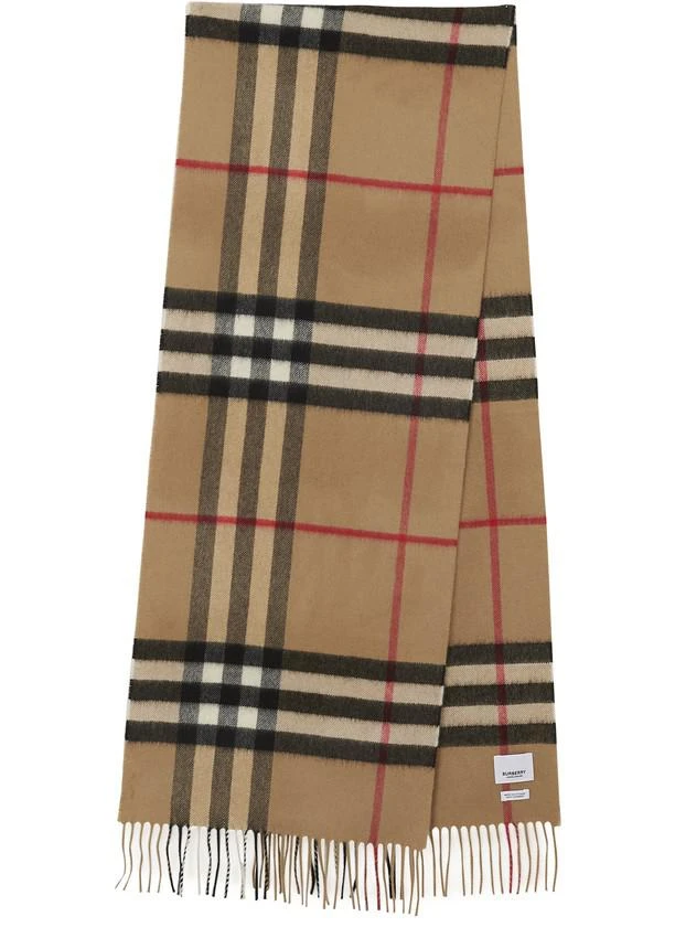 商品Burberry|经典格纹羊绒围巾,价格¥3669,第5张图片详细描述