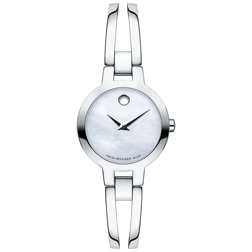 商品Movado|Women's Swiss Amorosa Stainless Steel Bangle Bracelet Watch 24mm,价格¥3260,第1张图片