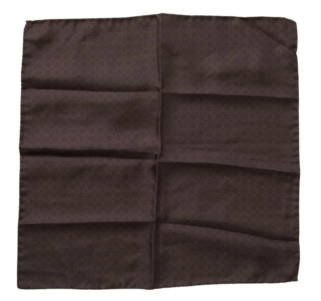 商品Dolce & Gabbana|Dolce & Gabbana Brown Patterned Silk Square Handkerchief Scarf,价格¥653,第1张图片