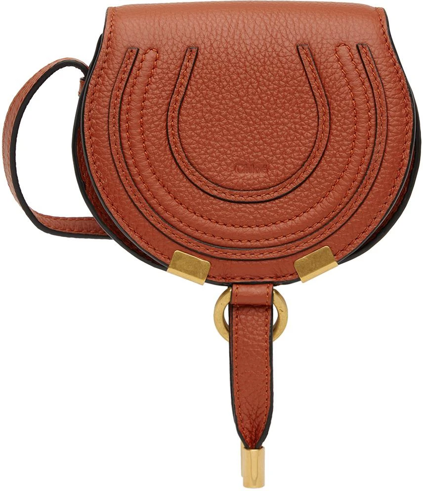 商品Chloé|Red Nano Marcie Saddle Bag,价格¥2568,第1张图片