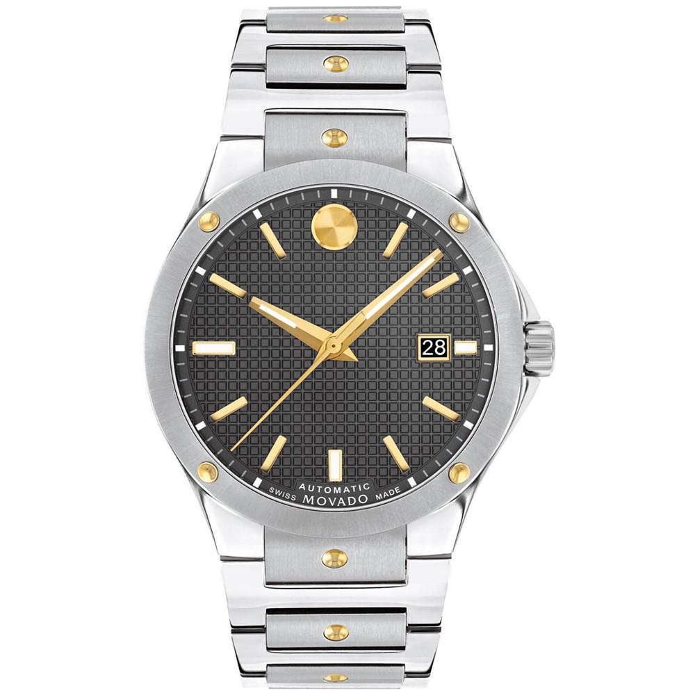 Men's Swiss Automatic Sports Edition Stainless Steel & Gold PVD Bracelet Watch 41mm商品第1张图片规格展示
