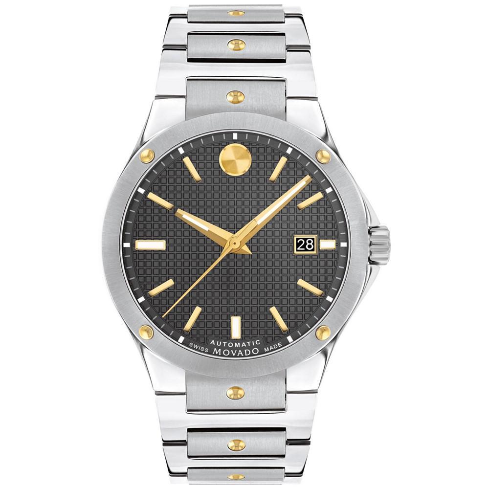 商品Movado|Men's Swiss Automatic Sports Edition Stainless Steel & Gold PVD Bracelet Watch 41mm,价格¥14920,第1张图片