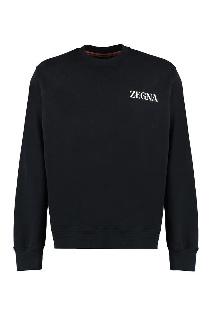 商品Zegna|Z Zegna Logo Printed Crewneck Sweatshirt,价格¥3426,第1张图片
