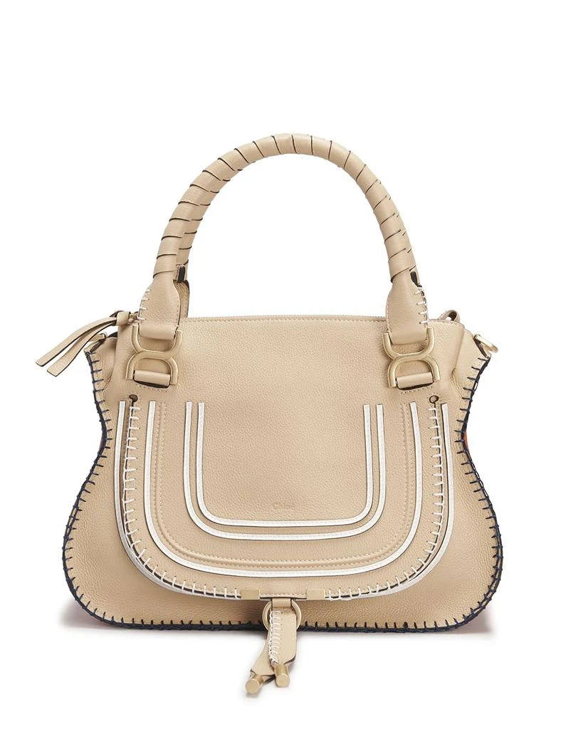 商品Chloé|Marcie Medium Colorblock Satchel Bag,价格¥13812,第1张图片
