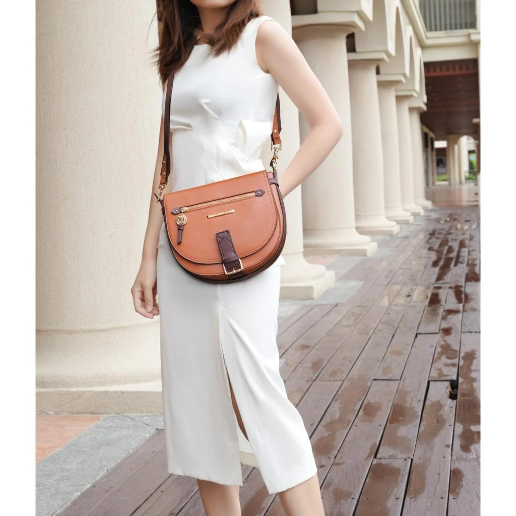 商品MKF|Drew Vegan Leather Color Block Women’s Shoulder Handbag,价格¥582,第2张图片详细描述