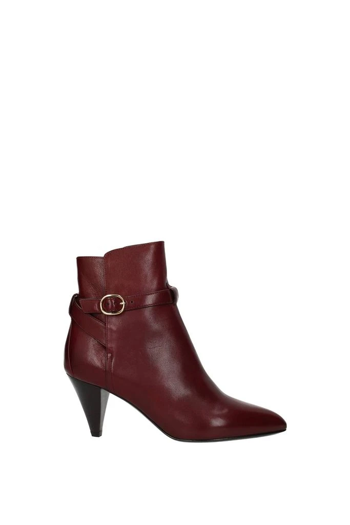 商品Celine|Ankle boots Leather Red,价格¥3085,第1张图片