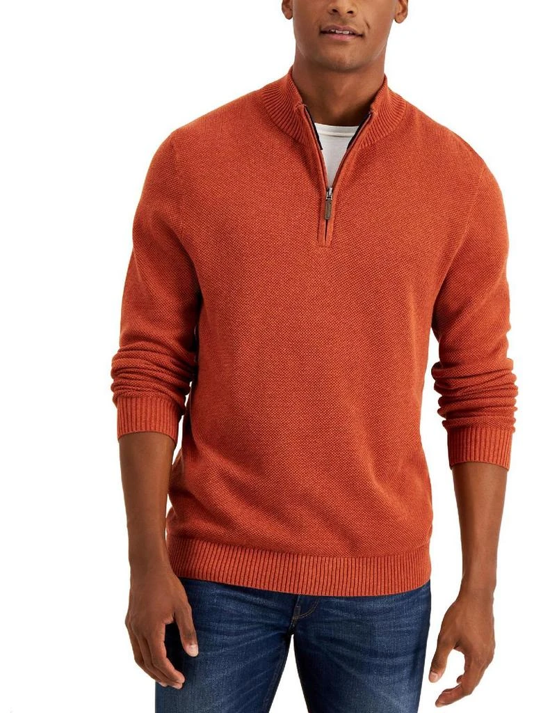 商品Club Room|Mens Cotton 1/4 Zip Pullover Sweater,价格¥111,第2张图片详细描述