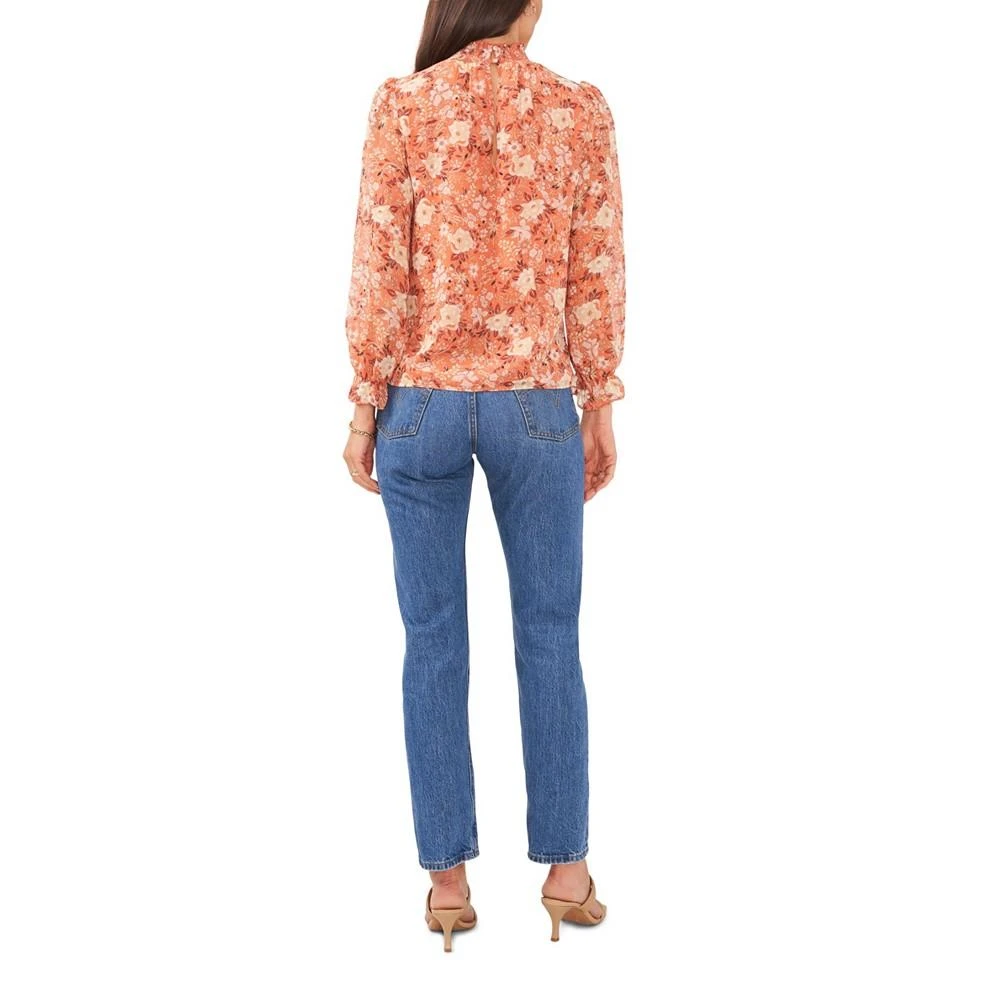 商品1. State|Women's Long Sleeve Smocked Mock Neck Blouse,价格¥198,第4张图片详细描述