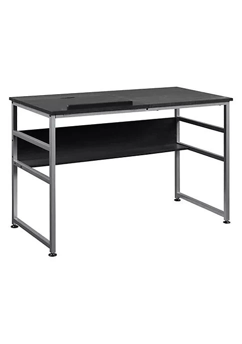 商品HOMCOM|Drafting Table Adjustable Drawing Desk Multifunctional Writing Desk With 15 Level Tiltable Tabletop And Storage Shelf For Home Office Black,价格¥1388,第2张图片详细描述