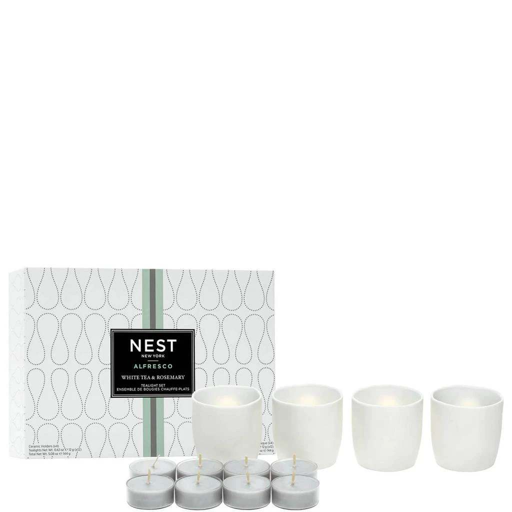 商品NEST New York|NEST New York White Tea and Rosemary Alfresco Tealight Holders Tealights Set,价格¥416,第1张图片