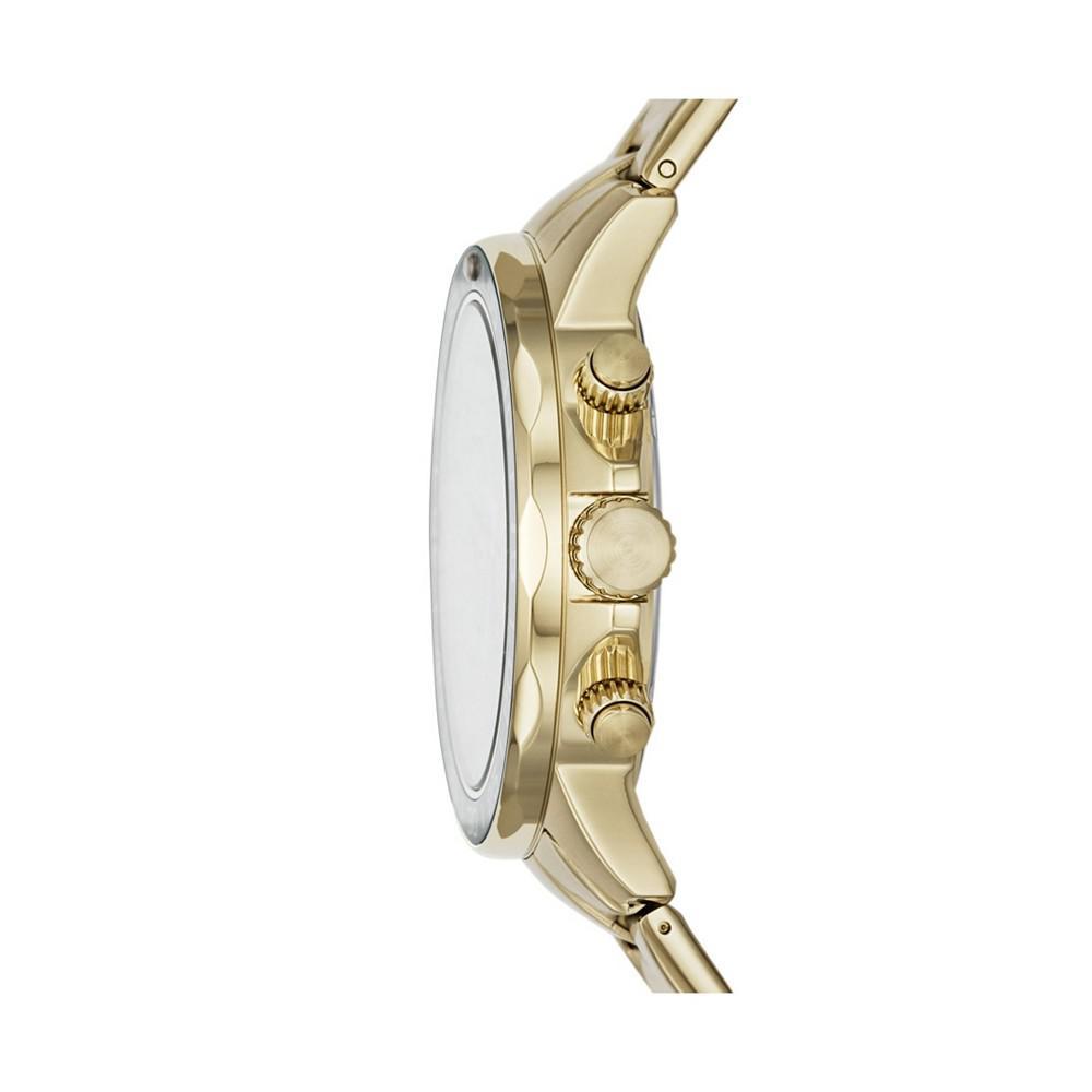 商品Fossil|Men's Bannon Multifunction Gold-Tone Stainless Steel Bracelet Watch 45mm,价格¥653,第4张图片详细描述