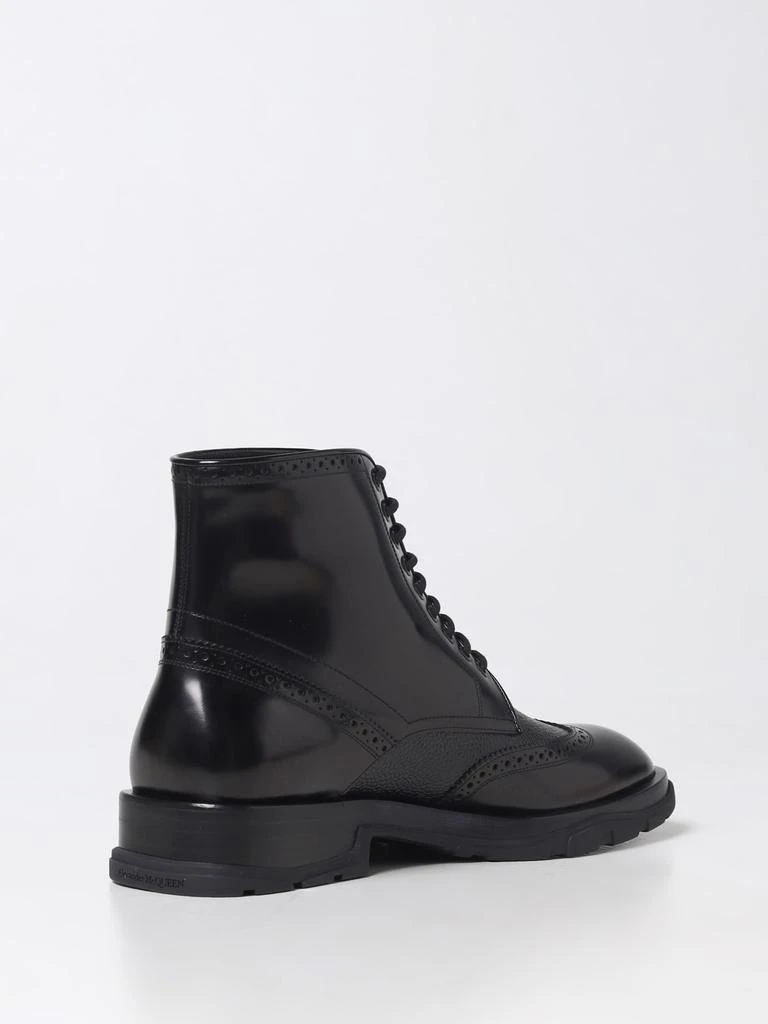 商品Alexander McQueen|Alexander McQueen ankle boots in brushed leather,价格¥6257,第3张图片详细描述